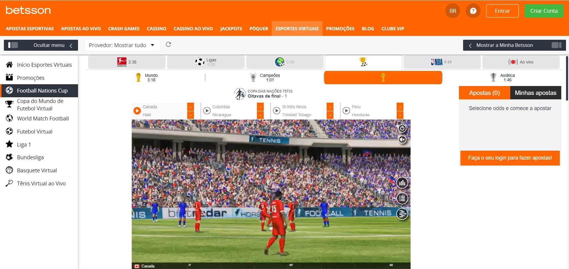 Esportes Virtuais Betsson